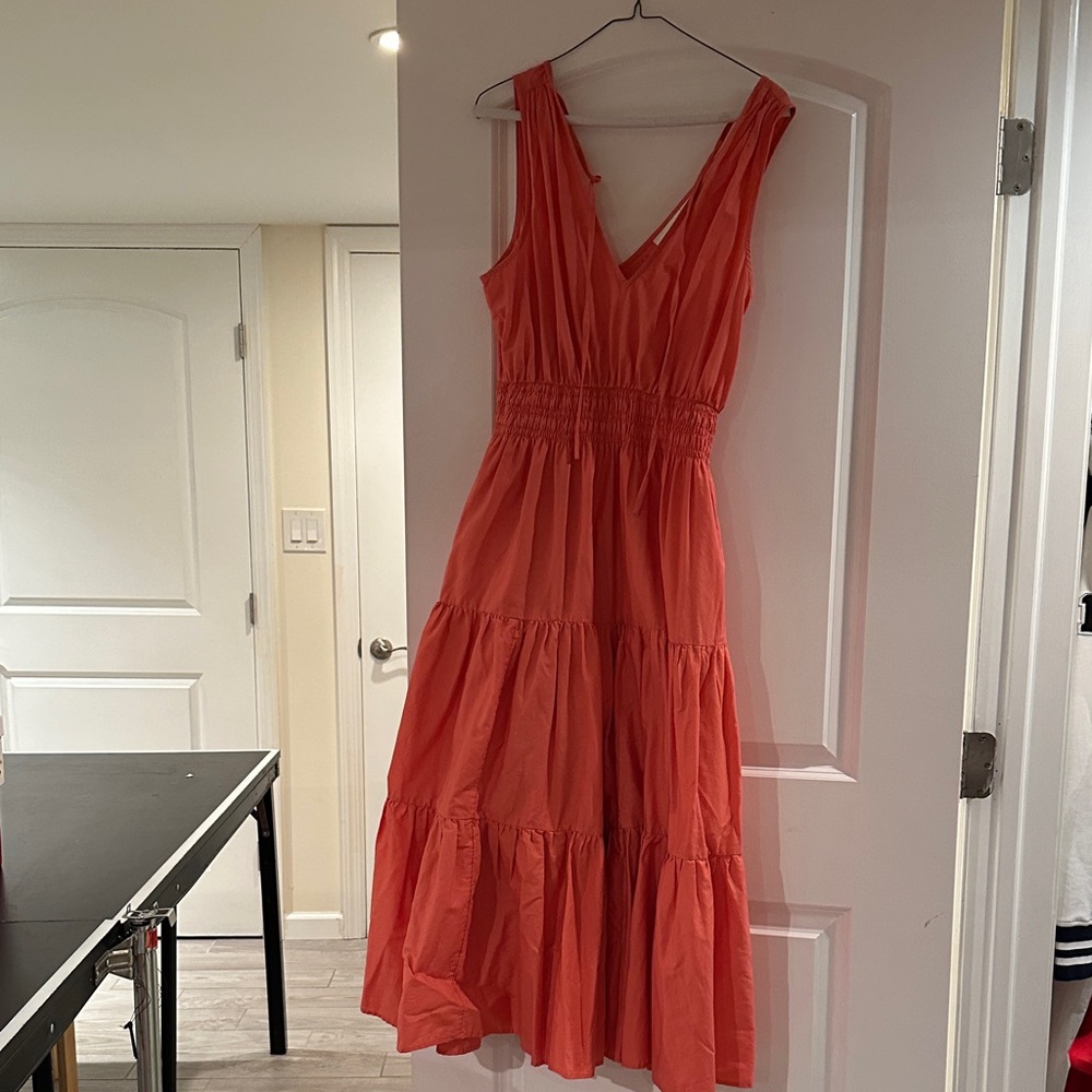 Maeve by Anthropologie Coral Maxi Dress